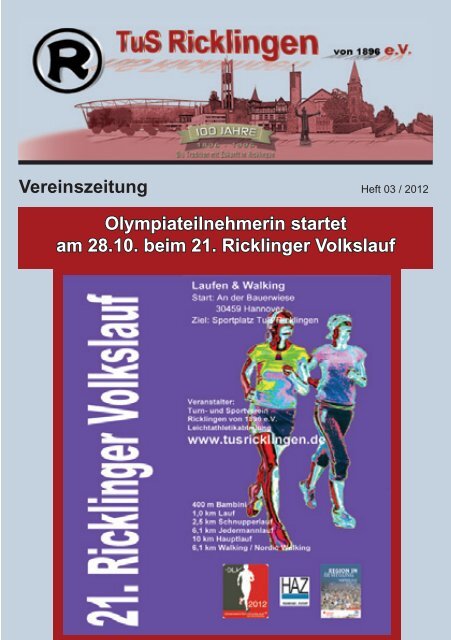 Olympiateilnehmerin startet am 28.10. beim 21. Ricklinger Volkslauf ...