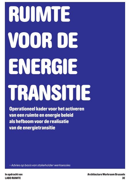 Ruimte Voor De Energietransitie