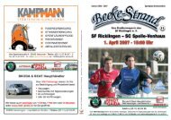 Beeke-Strand Heft 11 - Sportfreunde Ricklingen