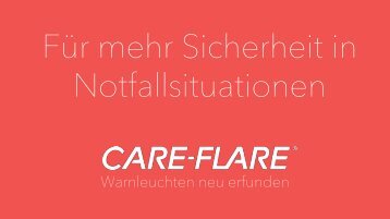 WARUM CareFlare - Warnleuchten, Sicherheitsleuchten, Notfallleuchten