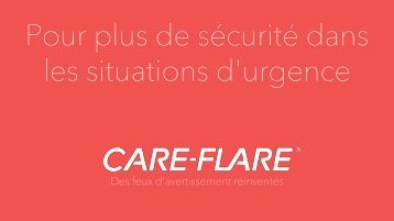 POURQUOI CareFlare - Feu de sécurité, feu d'avertissement, feu à LED