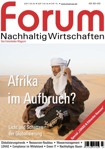 forum Nachhaltig Wirtschaften 03/2008: Afrika im Aufbruch?