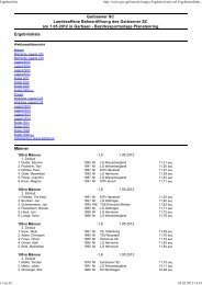 Ergebnisse - TGH-Leichtathletik