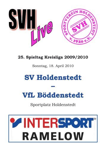 SV Holdenstedt – VfL Böddenstedt