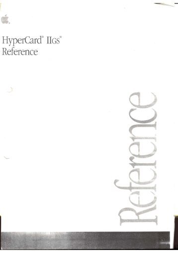 Apple HyperCard IIGS Reference