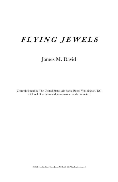 Flying Jewels Score