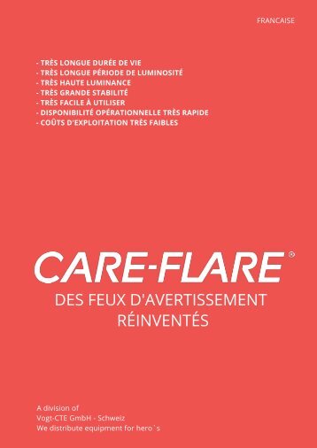 Prospectus CAREFLARE - Feu de sécurité, feu d'avertissement, feu à LED