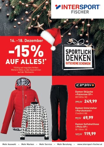 Weihnachts-Flugblatt INTERSPORT Fischer