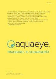 Broschüre AQUAEYE - Wasserrettung - Mobiles & tragbares Sonar
