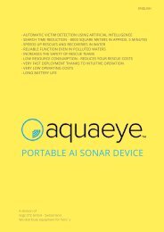 Brochure AQUAEYE - Water Rescue - Mobile & Portable Sonar.