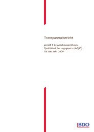 Transparenzbericht - BDO Auxilia Treuhand Gmbh