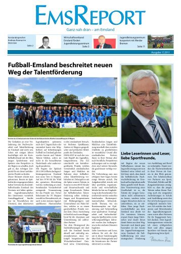 Fußball-Emsland beschreitet neuen Weg der Talentförderung