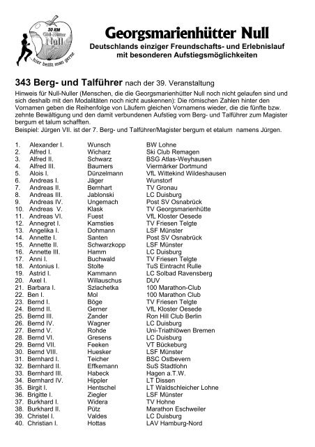 343 Berg- und Talführer - Georgsmarienhütter Null