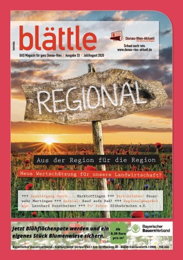 blaettle 33 - Juli August 2020