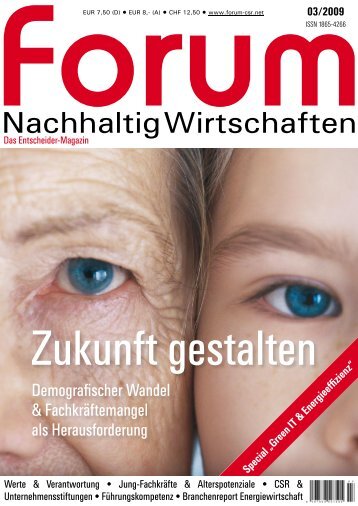 forum Nachhaltig Wirtschaften 03/2009: Zukunft gestalten