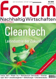 forum Nachhaltig Wirtschaften 02/2010: Cleantech