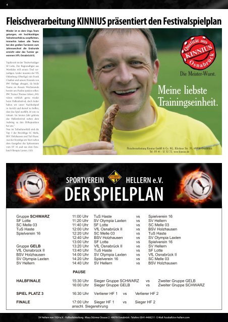 können Sie sich die Festivalzeitung downloaden - SV - Hellern