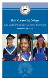 Commencement - Fall 2021|Elgin Community College