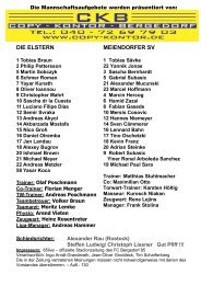 DIE ELSTERN MEIENDORFER SV - FC Bergedorf 85