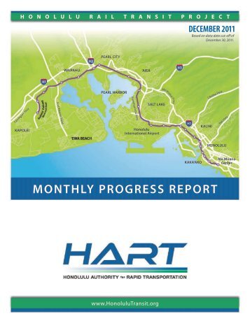 HART Monthly Report (December 2011) - Honolulu Rail Transit ...