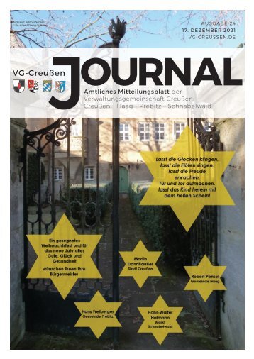 Creußen Journal Ausgabe 17.12.2021