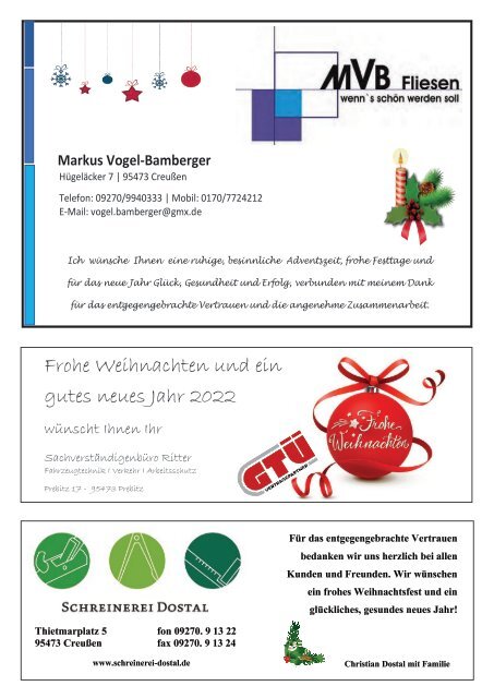 Creußen Journal Ausgabe 17.12.2021