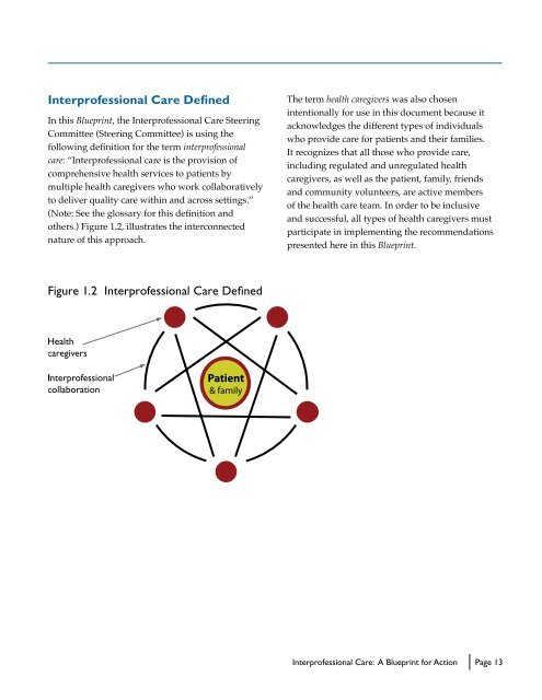 Interprofessional Care: A Blueprint for Action - HealthForceOntario