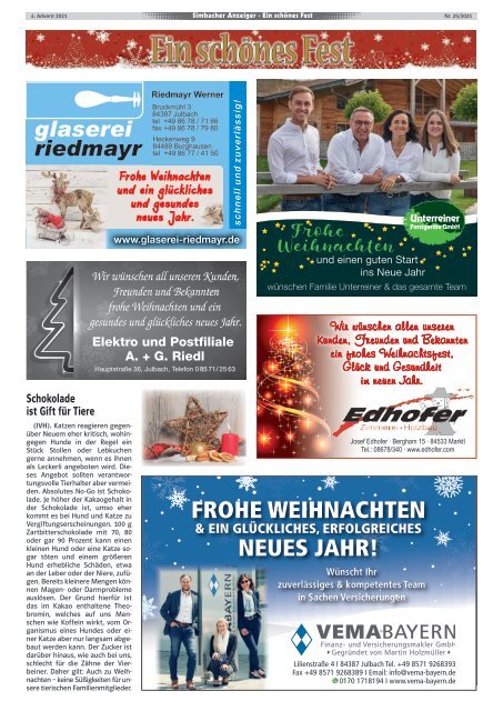 4. Advent 21 Simbacher Anzeiger