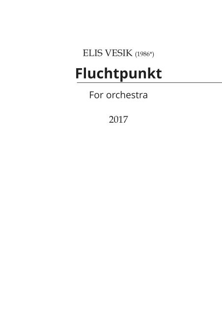 Fluchtpunkt Score