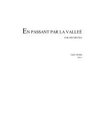 En passant par la Vallée Score