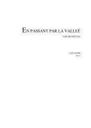 En passant par la Vallée Score