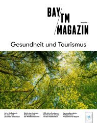 BayTM-Magazin Gesundheit und Tourismus