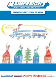 Mainfreight Team Review - December 2021