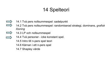 15 Spelteori