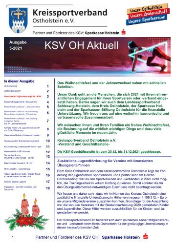 KSV OH Aktuell Ausgabe 05.2021 