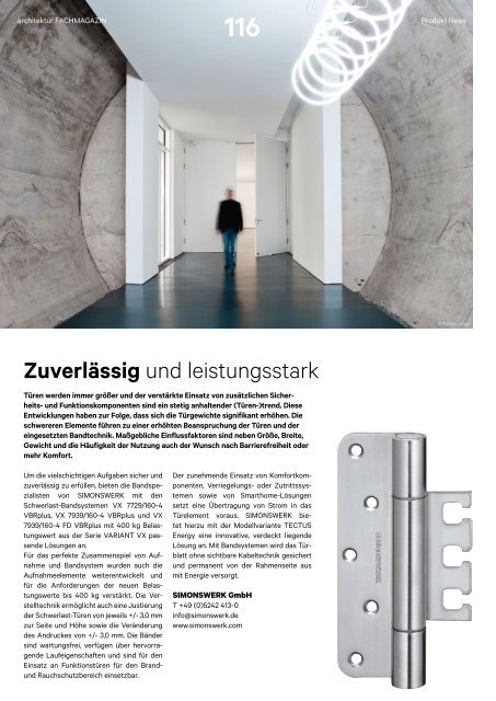  architektur FACHMAGAZIN Ausgabe 7 2021