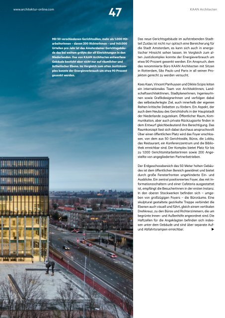  architektur FACHMAGAZIN Ausgabe 7 2021