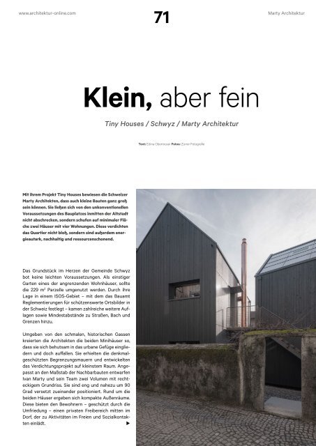  architektur FACHMAGAZIN Ausgabe 7 2021