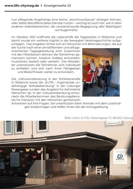 Life Citymagazin Ausgabe Dez 2021/Januar 2022