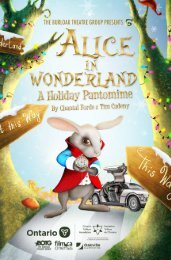 ALICE IN WONDERLAND A Holiday Pantomime