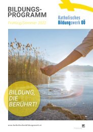 Bildungsprogramm Frühling 2022 - KBW OÖ