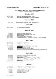 Terminplan SVS 2013 - Schützenverband Saar
