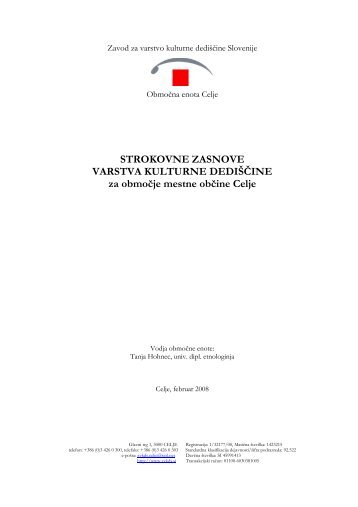 Strokovne zasnove KD MO Celje - 29.02.2008