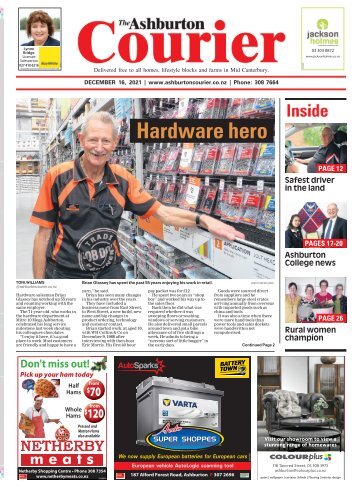 Ashburton Courier: December 16, 2021