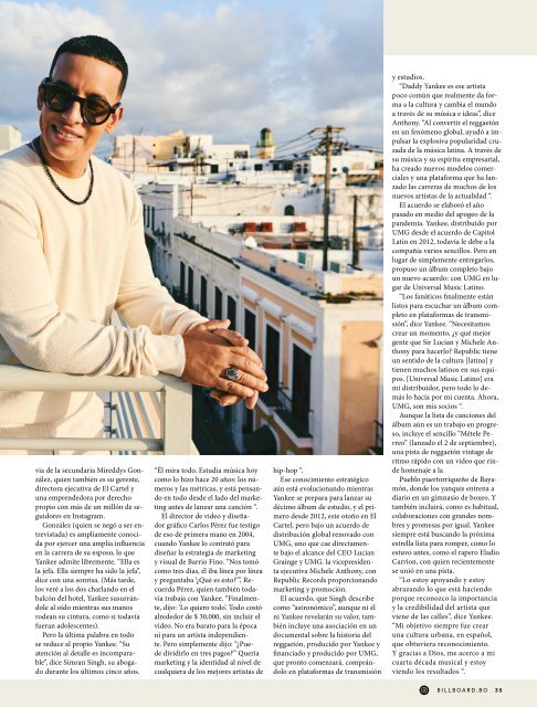 Billboard Bolivia Noviembre 2021