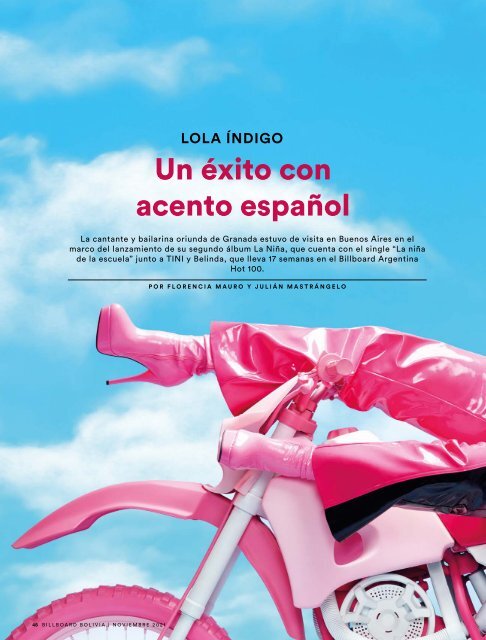 Billboard Bolivia Noviembre 2021