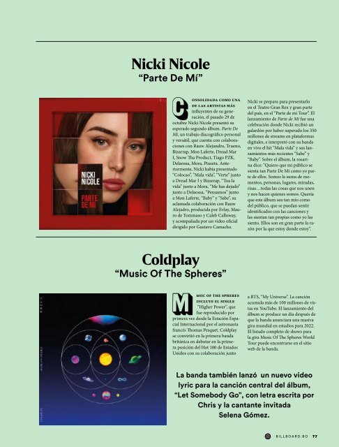 Billboard Bolivia Noviembre 2021