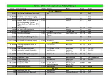 Regattaplan Sachsen+Sachsen-Anhalt+Thüringen 2012