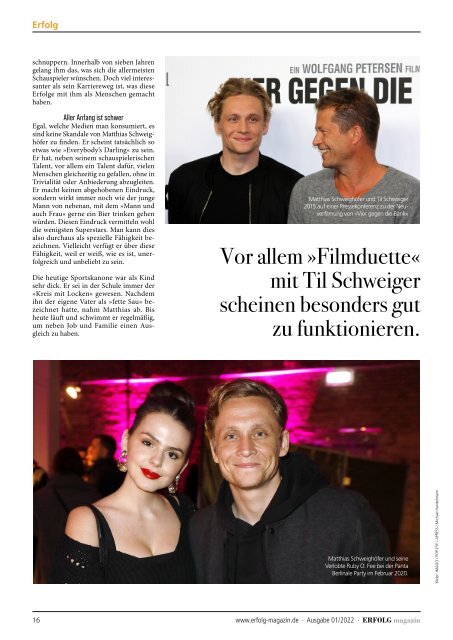 Erfolg Magazin Ausgabe 01-2022