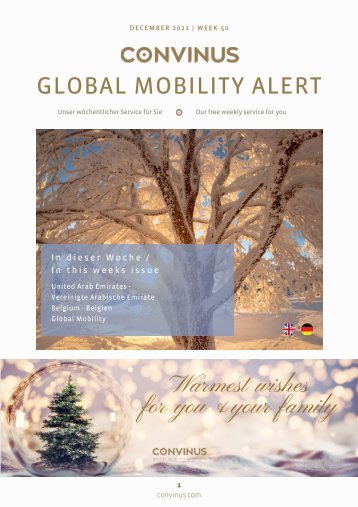 CONVINUS Global Mobility Alert Week 50